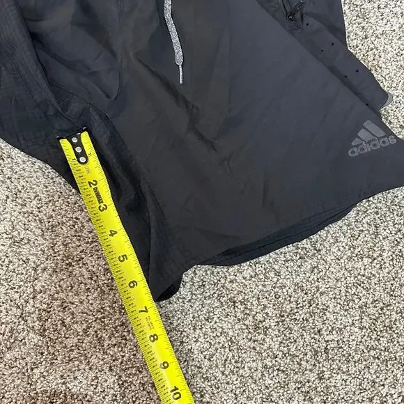 ADIDAS Men's AEROREADY Running Short 7" Size L In Black - Picture 4 of 9